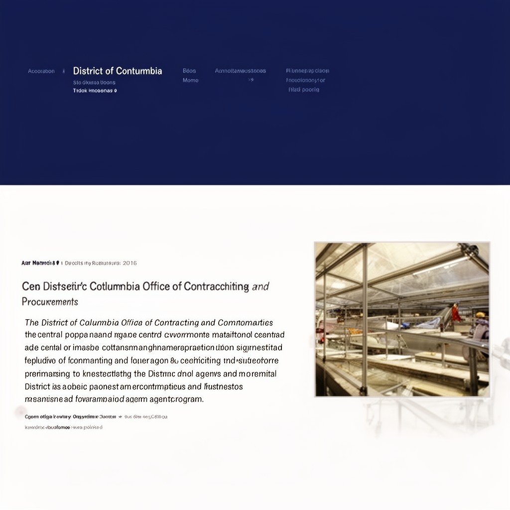 AI-generated illustration of District of Columbia Office of Contracting and Procurement