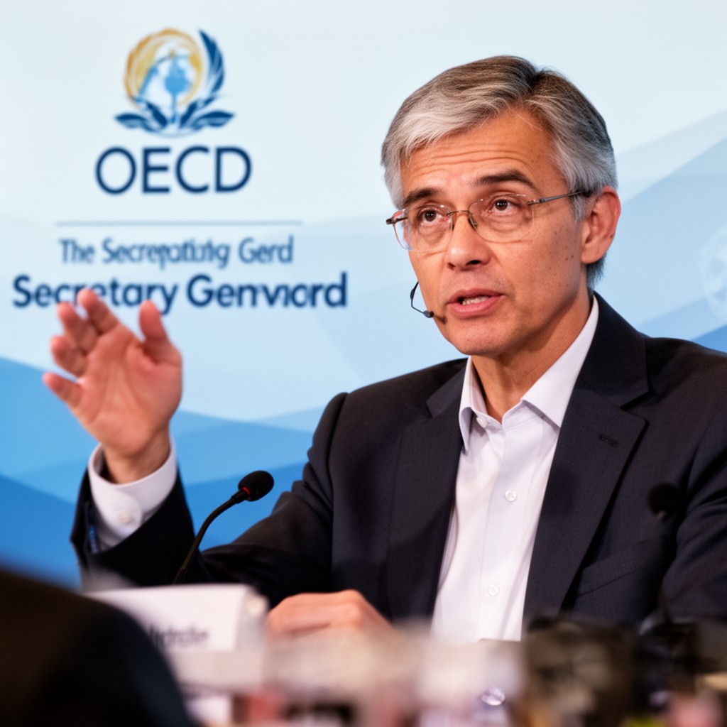 AI-generated illustration of Secretary-General of the OECD