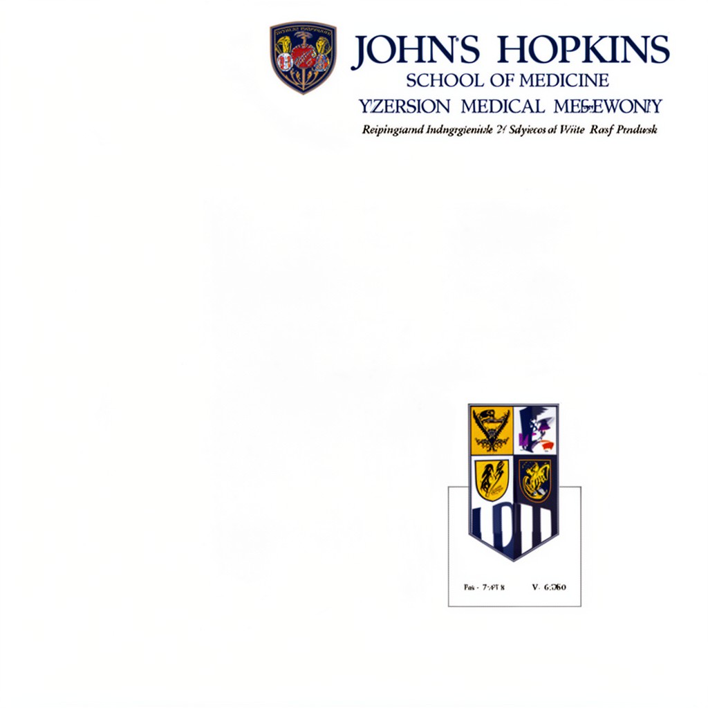 AI-generated illustration of Johns Hopkins School of Medicine
