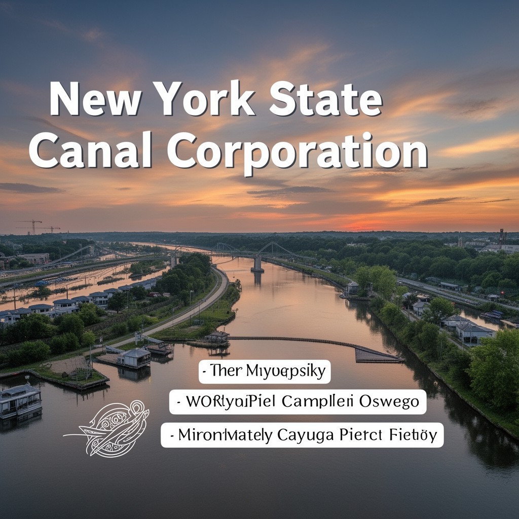 AI-generated illustration of New York State Canal Corporation
