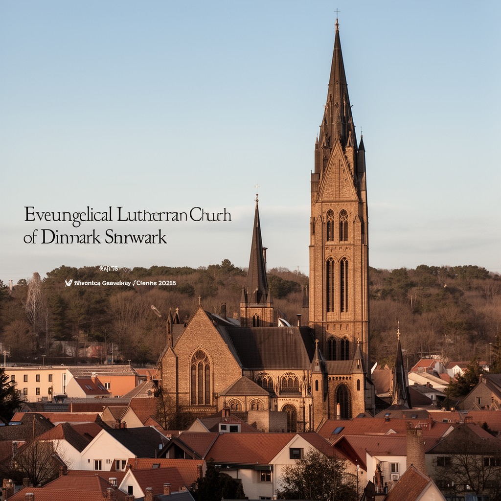 AI-generated illustration of Evangelical Lutheran Church of Denmark