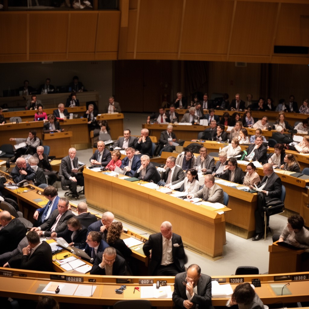 AI-generated illustration of Fifth Committee (Administrative and Budgetary)