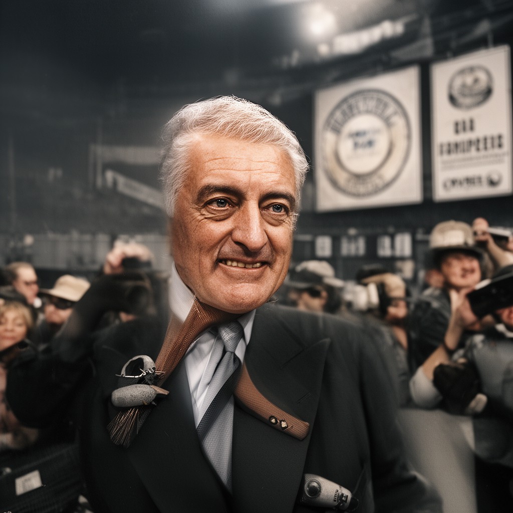 AI-generated illustration of Bert Bell