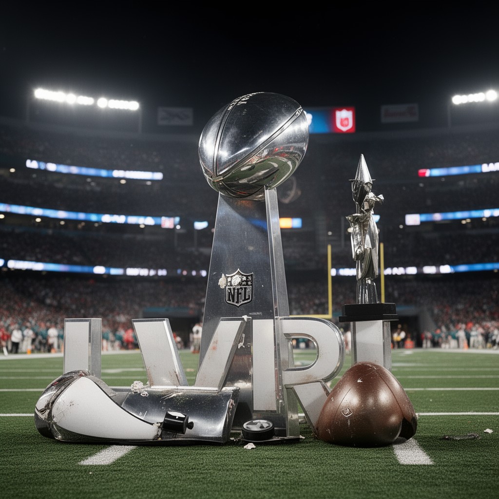 AI-generated illustration of Super Bowl LVII