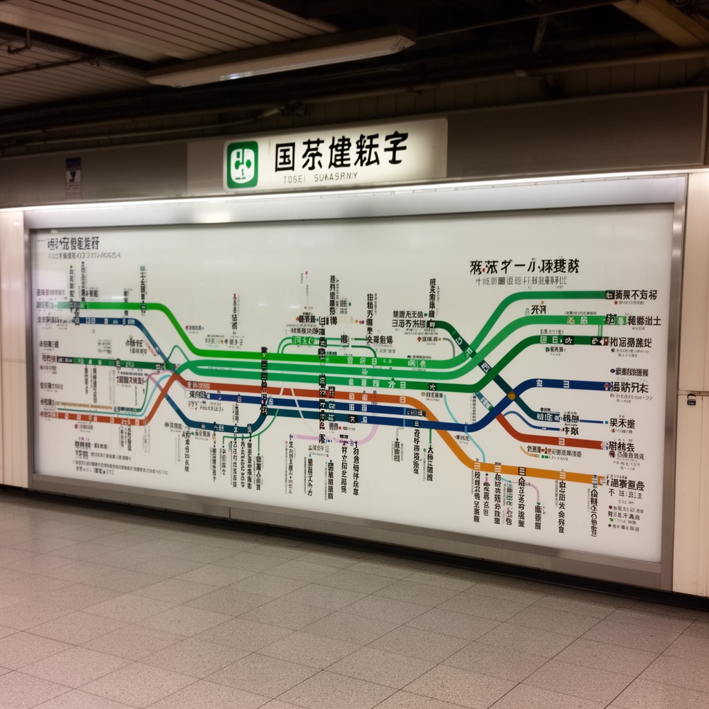 AI-generated illustration of Toei Subway