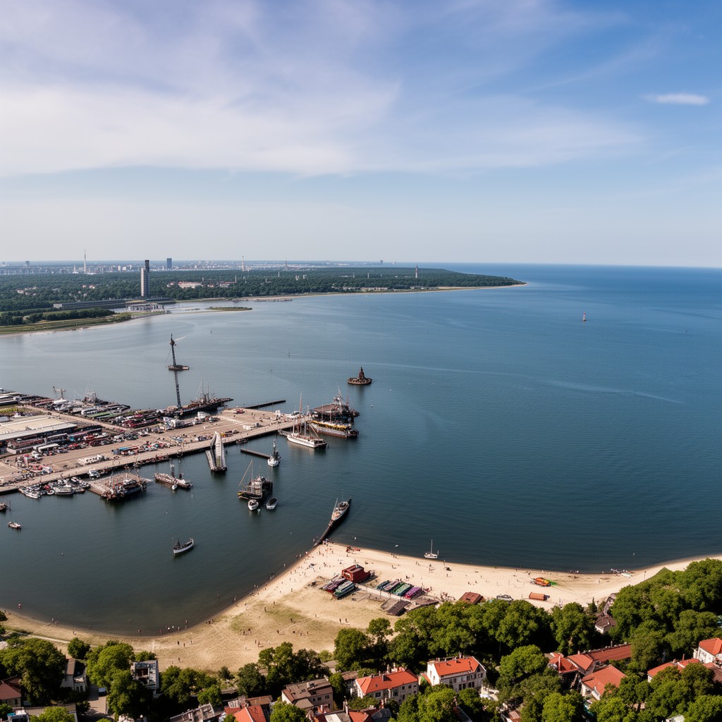 AI-generated illustration of Bay of Gdańsk