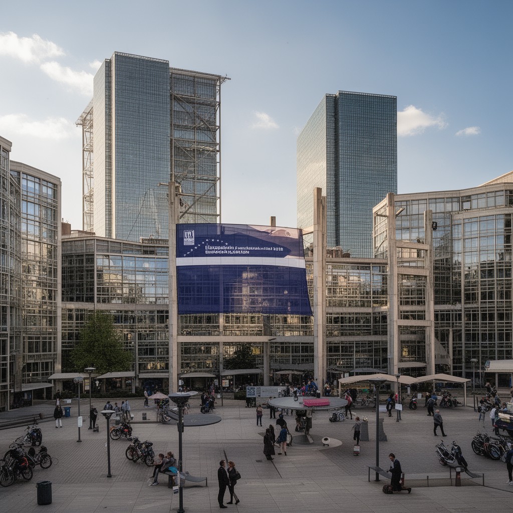 AI-generated illustration of European Quarter of Brussels