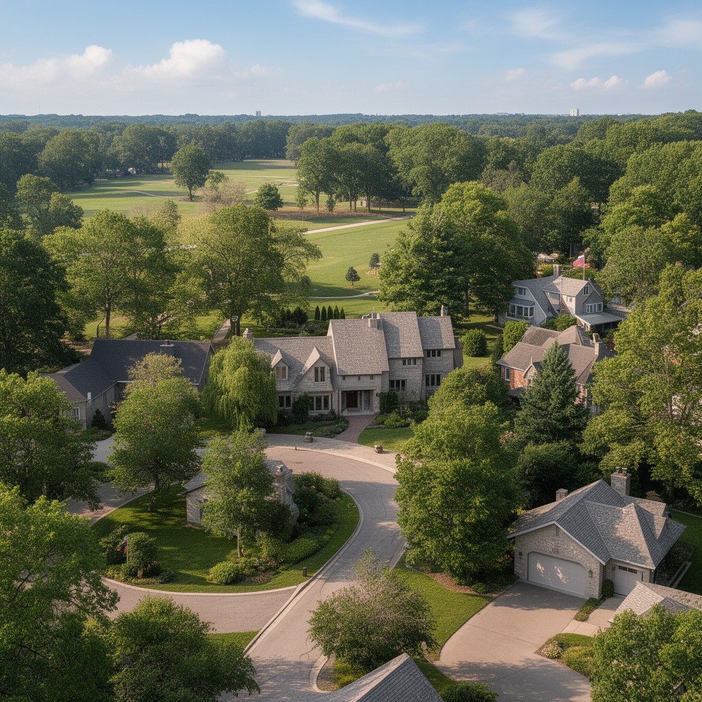 AI-generated illustration of Palos Park, Illinois