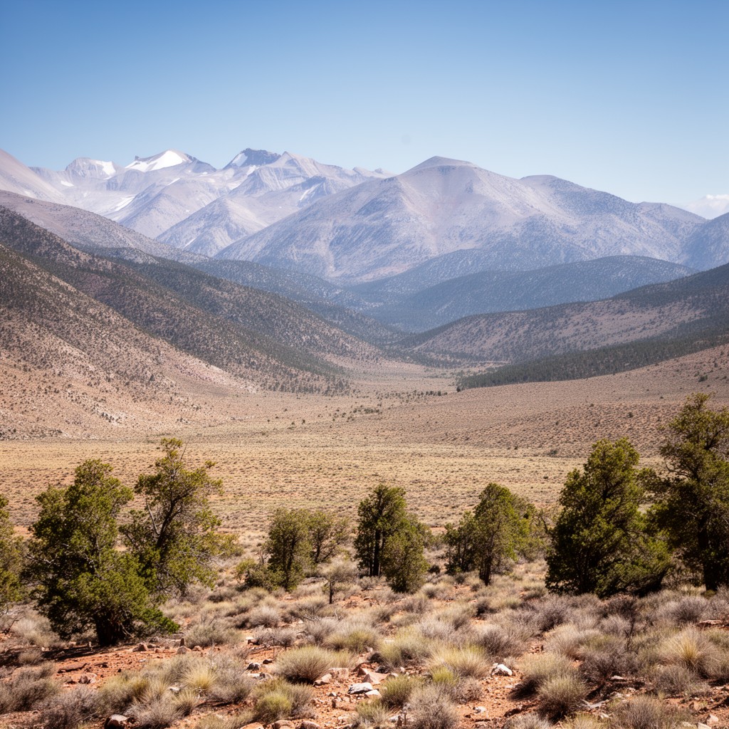AI-generated illustration of Toiyabe National Forest