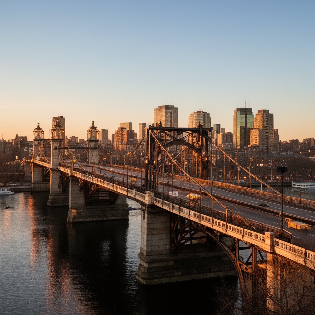AI-generated illustration of Longfellow Bridge