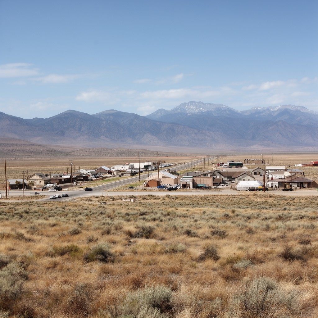 AI-generated illustration of Ely, Nevada