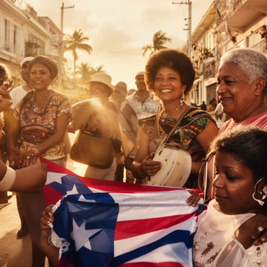 AI-generated illustration of Cuban Americans