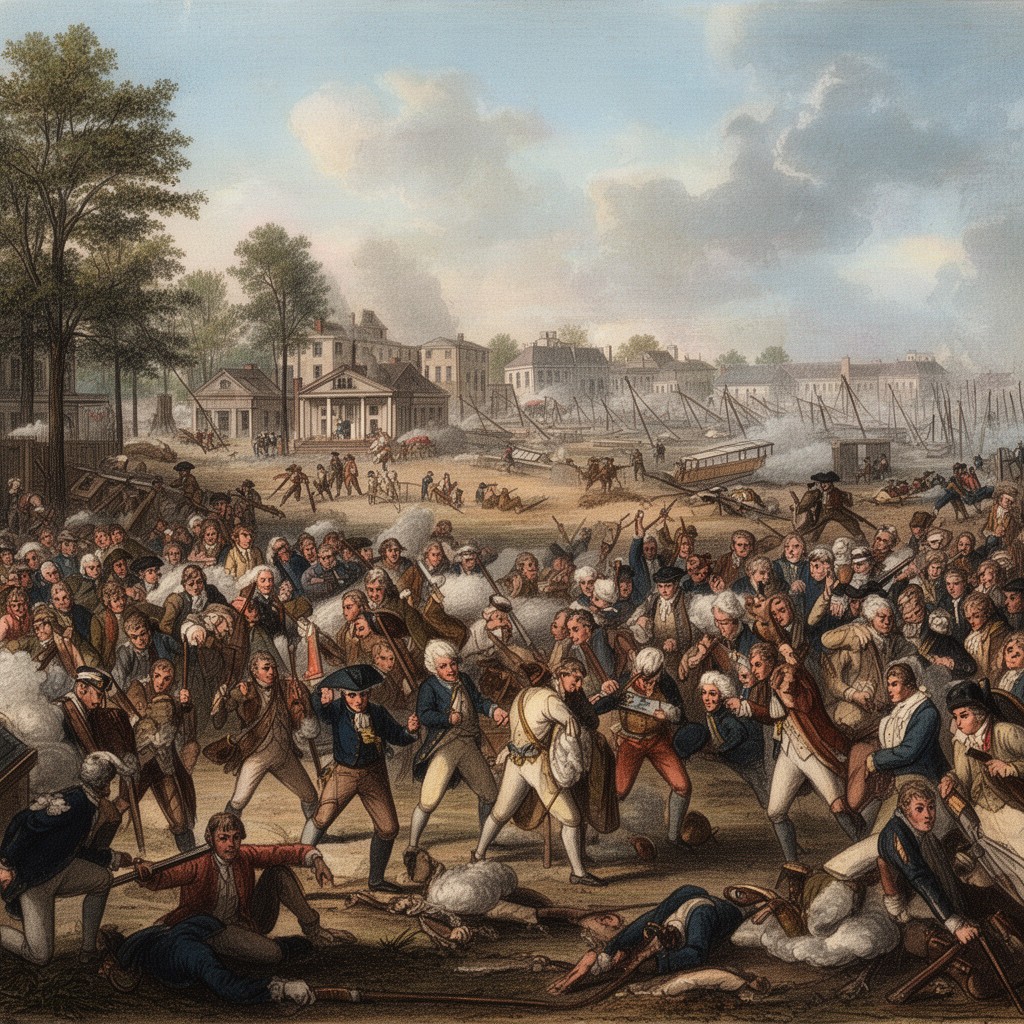 AI-generated illustration of Siege of Charleston