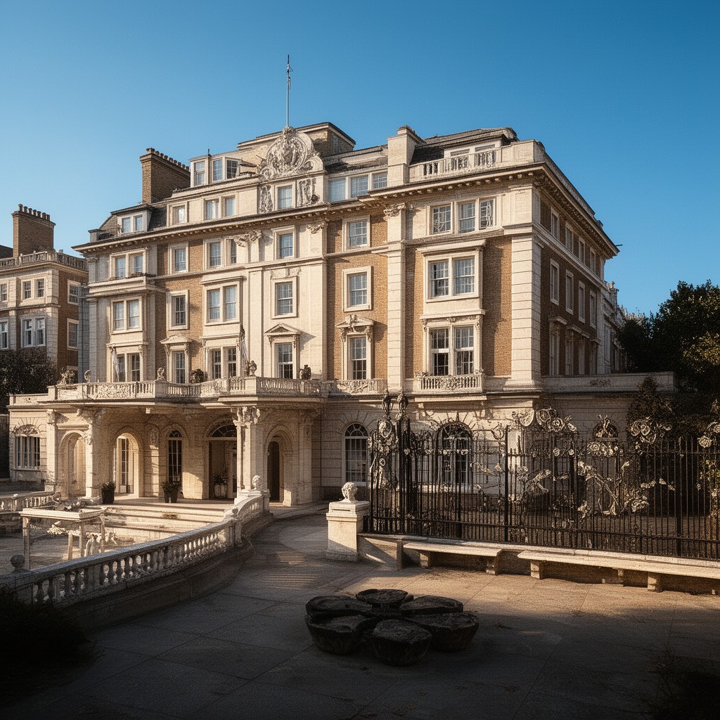 AI-generated illustration of Clarence House