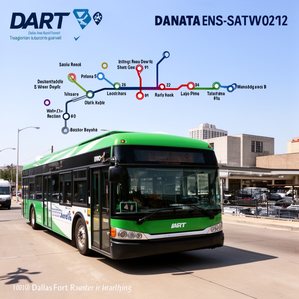 AI-generated illustration of DART bus network