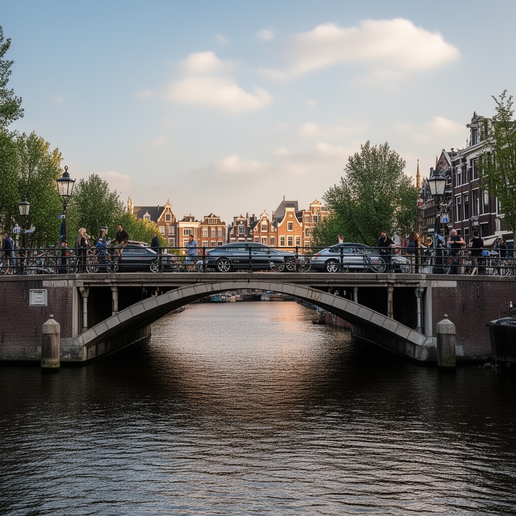 AI-generated illustration of Ceintuurbaanbrug