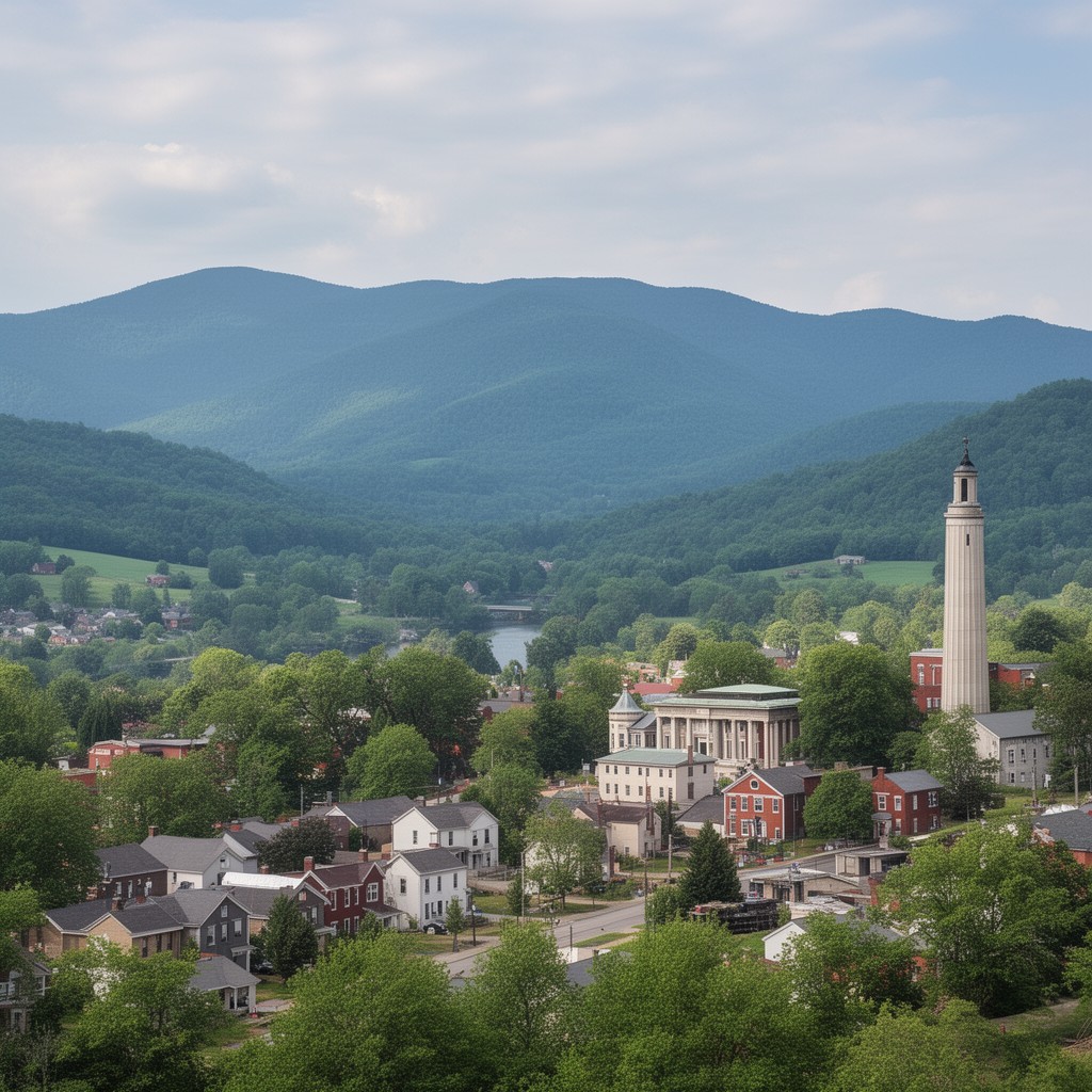 AI-generated illustration of Washington County, Vermont