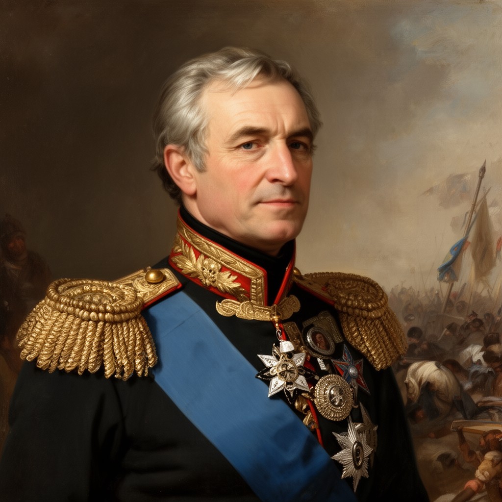 AI-generated illustration of Mikhail Kutuzov