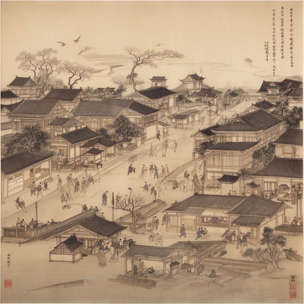 AI-generated illustration of Song dynasty
