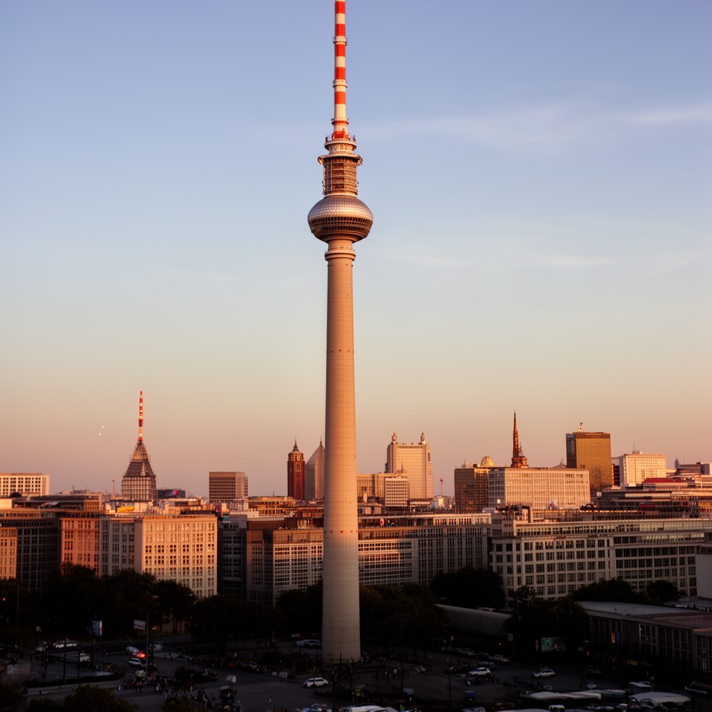 AI-generated illustration of Berlin TV Tower (Fernsehturm)