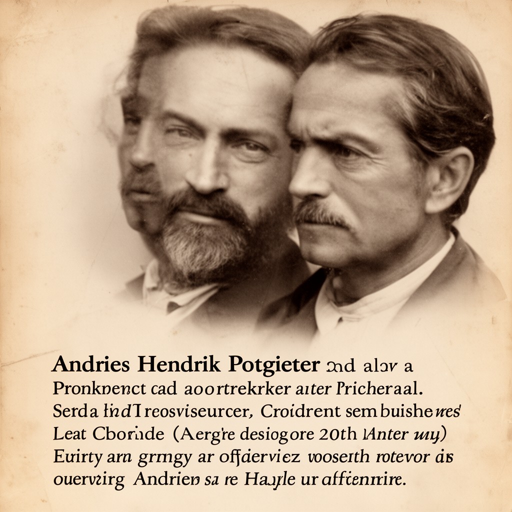 AI-generated illustration of Andries Hendrik Potgieter