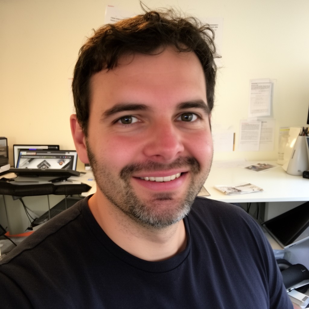 AI-generated illustration of Scott Chacon