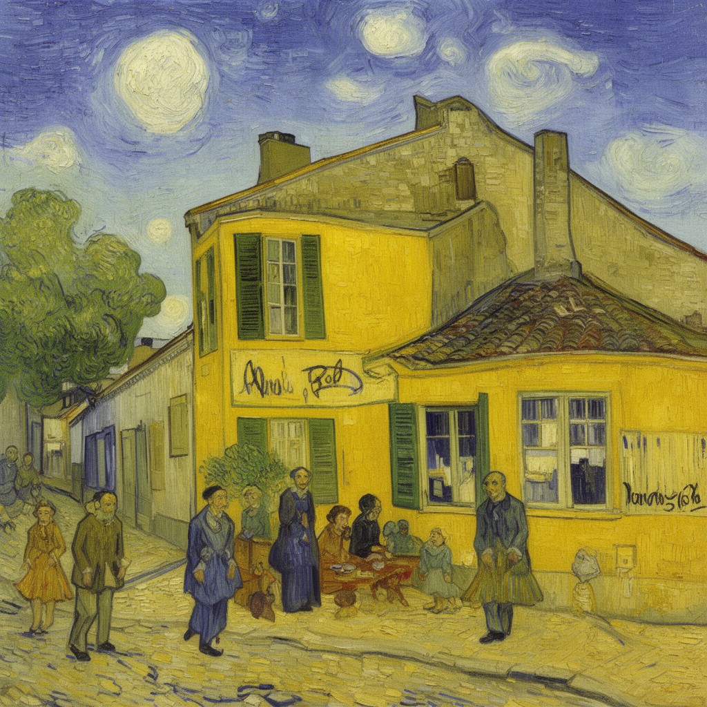 AI-generated illustration of Yellow House, Arles