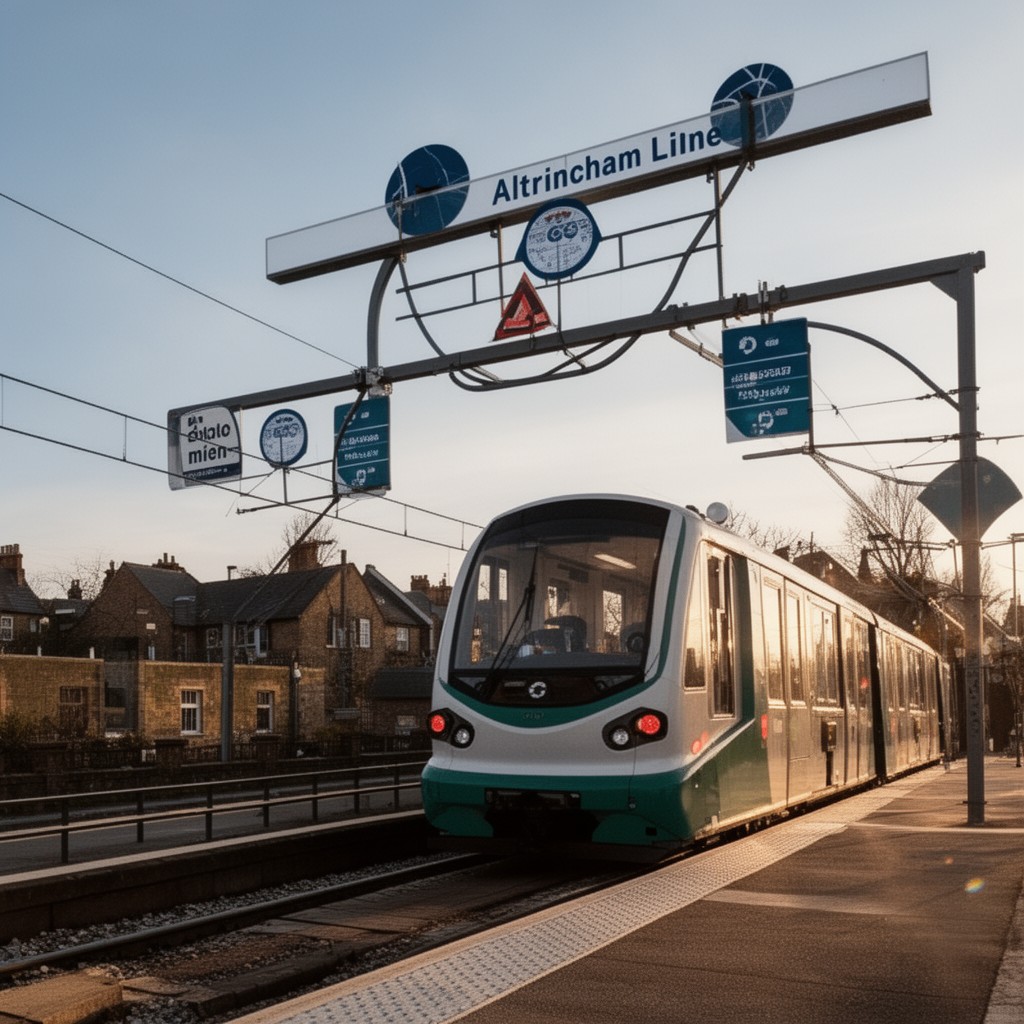 AI-generated illustration of Altrincham Line
