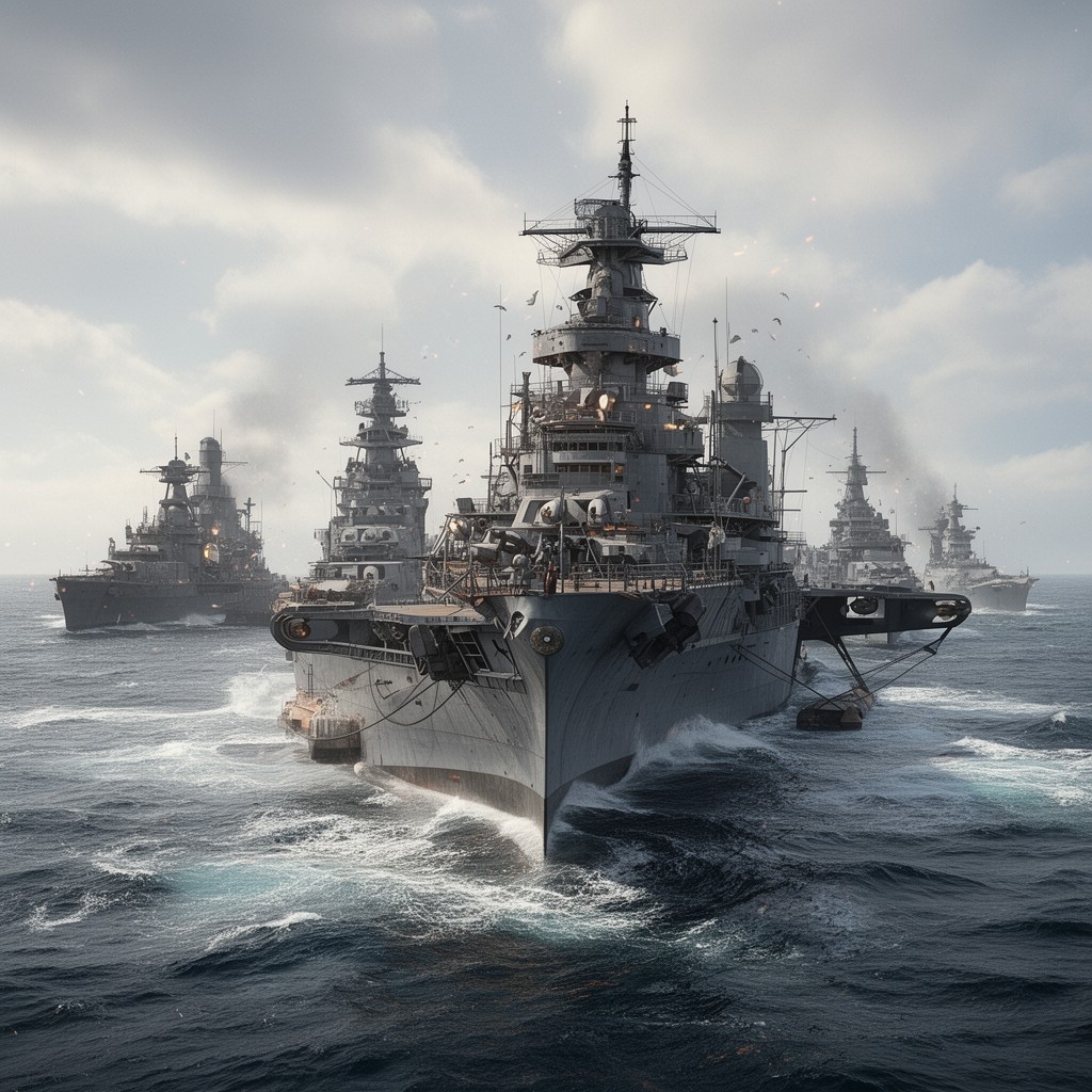 AI-generated illustration of Grand Fleet