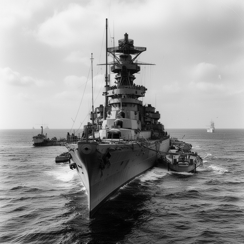 AI-generated illustration of HMS Centurion