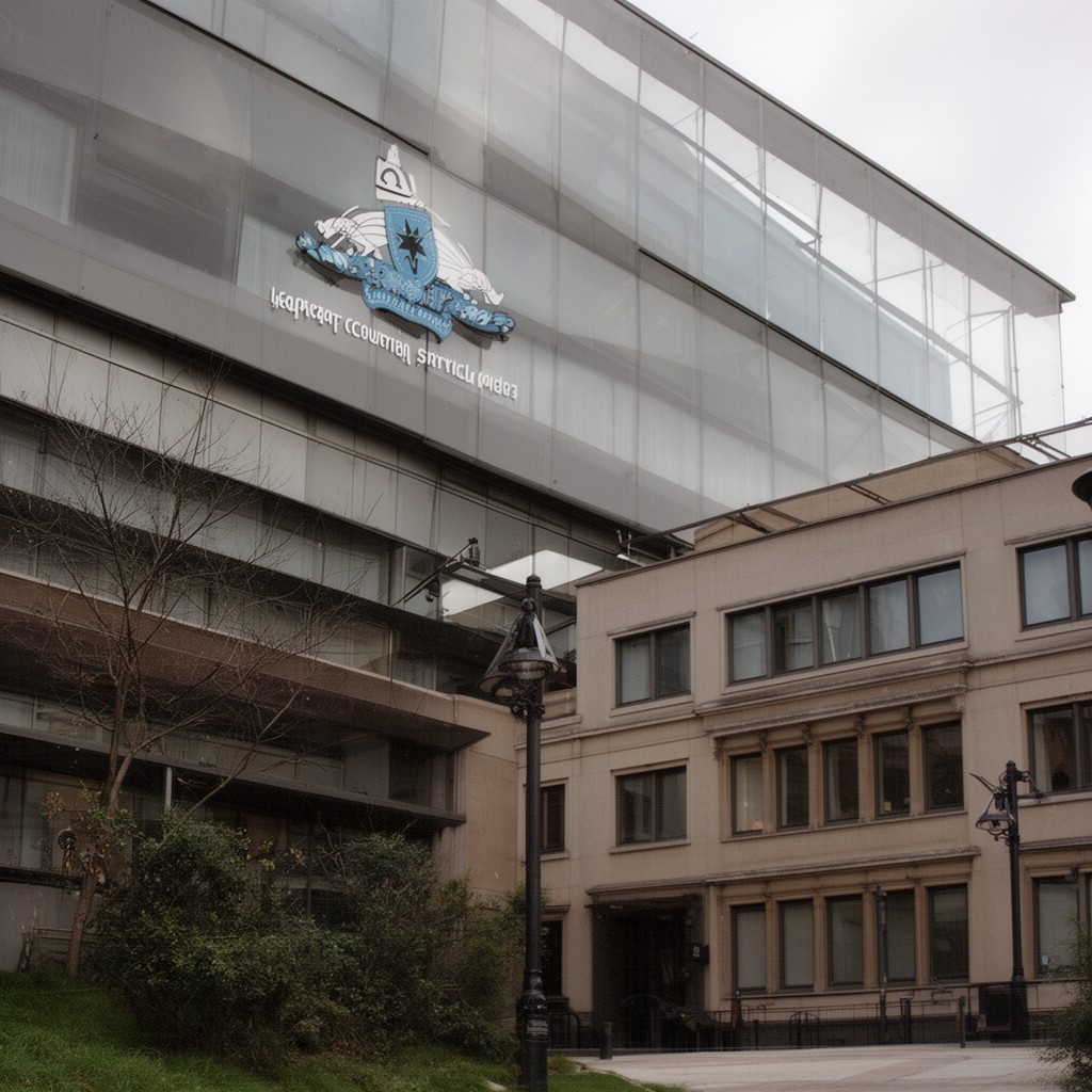 AI-generated illustration of Her Majesty's Courts and Tribunals Service