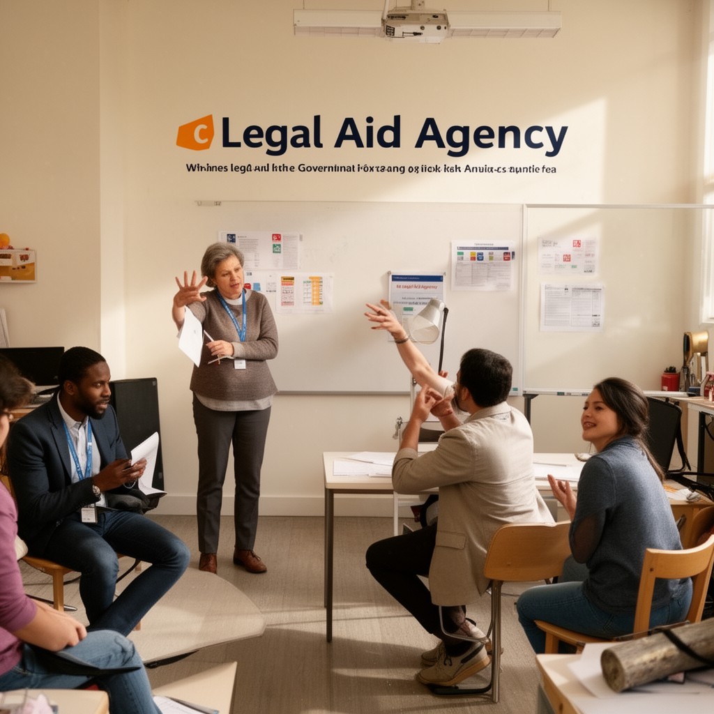 AI-generated illustration of Legal Aid Agency