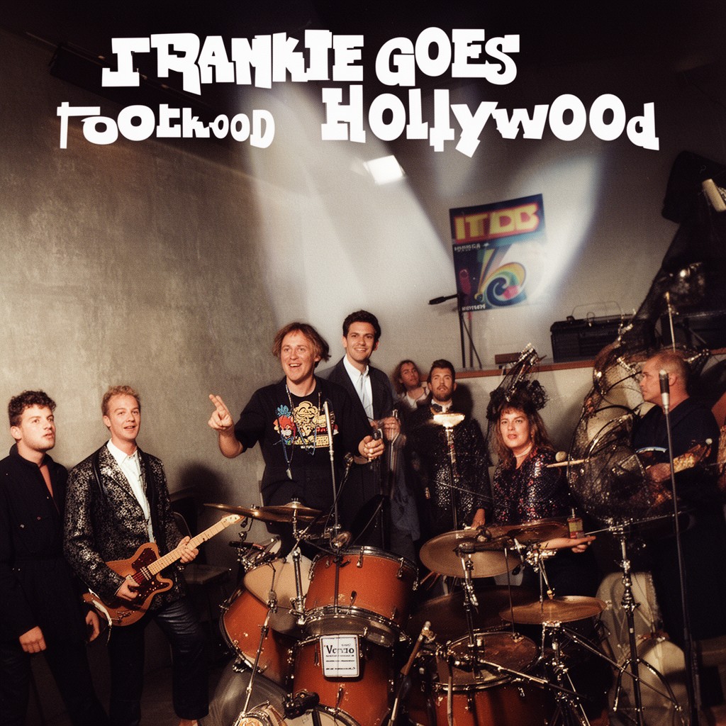 AI-generated illustration of Frankie Goes to Hollywood