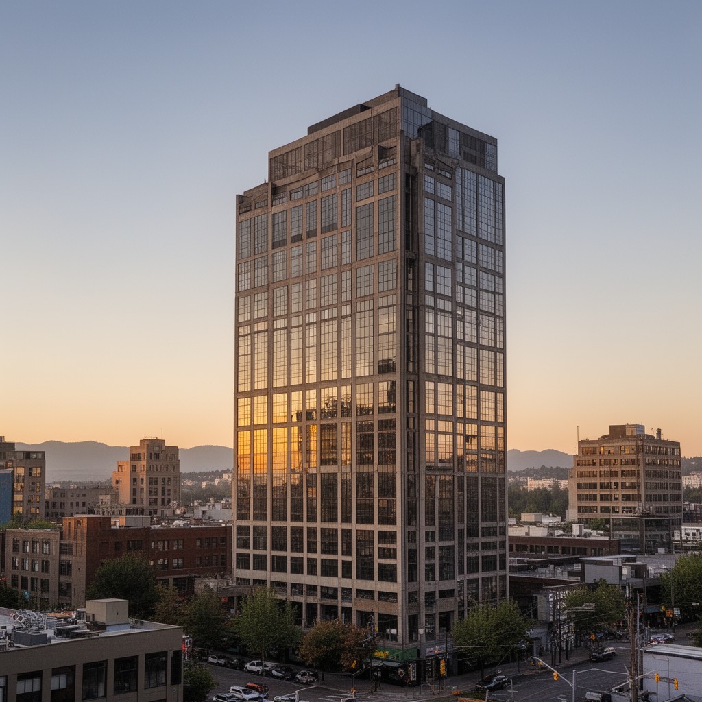 AI-generated illustration of Lloyd Center Tower
