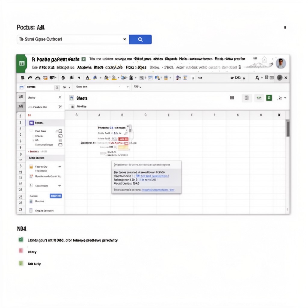 AI-generated illustration of Google Sheets