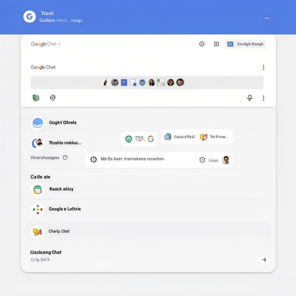 AI-generated illustration of Google Chat