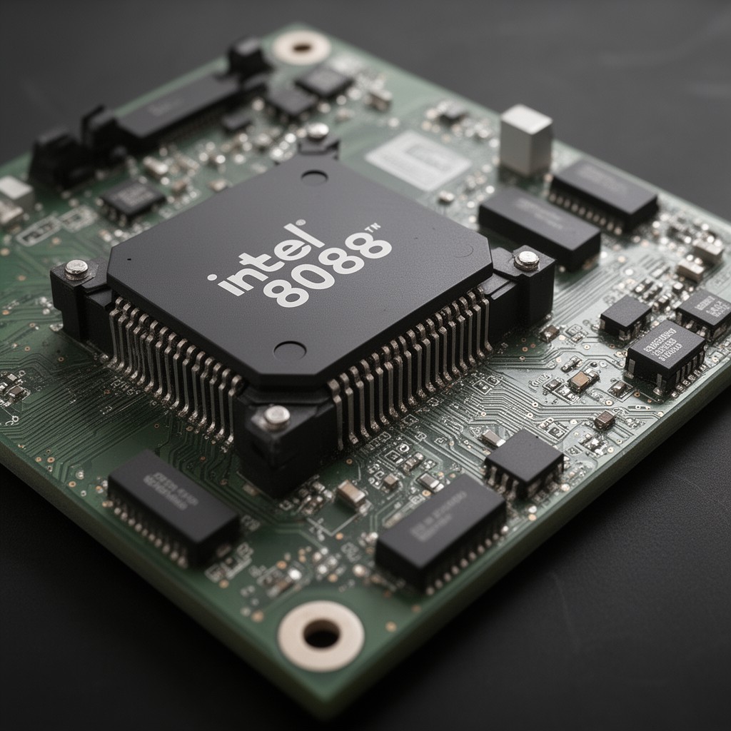 AI-generated illustration of Intel 8088