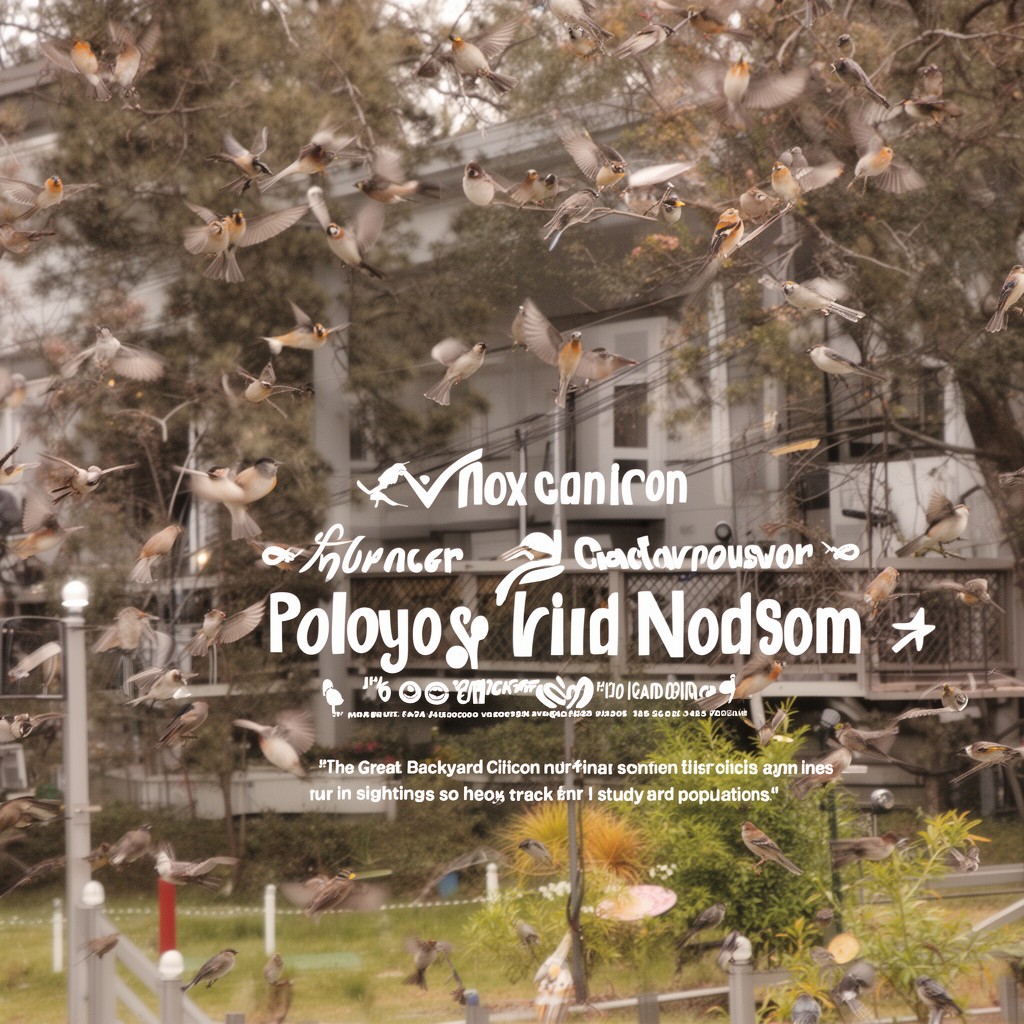 AI-generated illustration of Great Backyard Bird Count