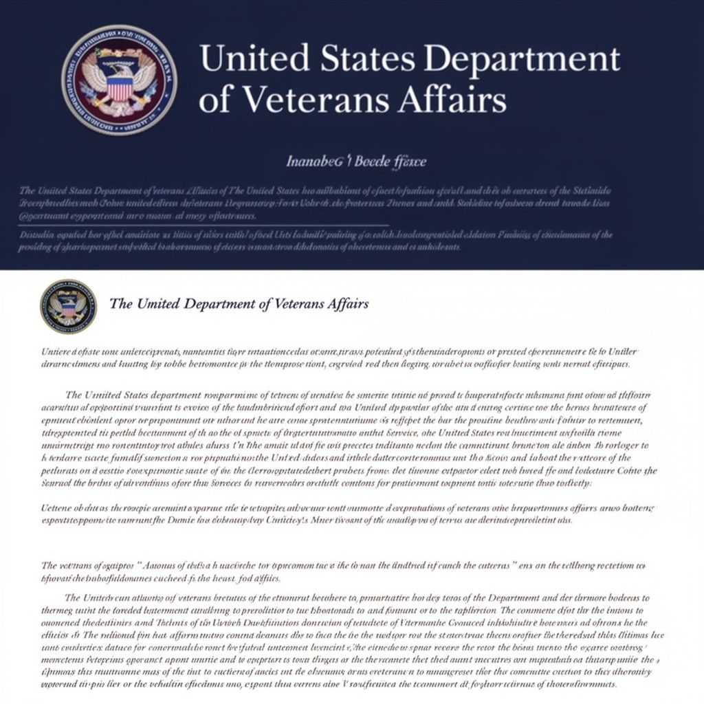 AI-generated illustration of United States Department of Veterans Affairs