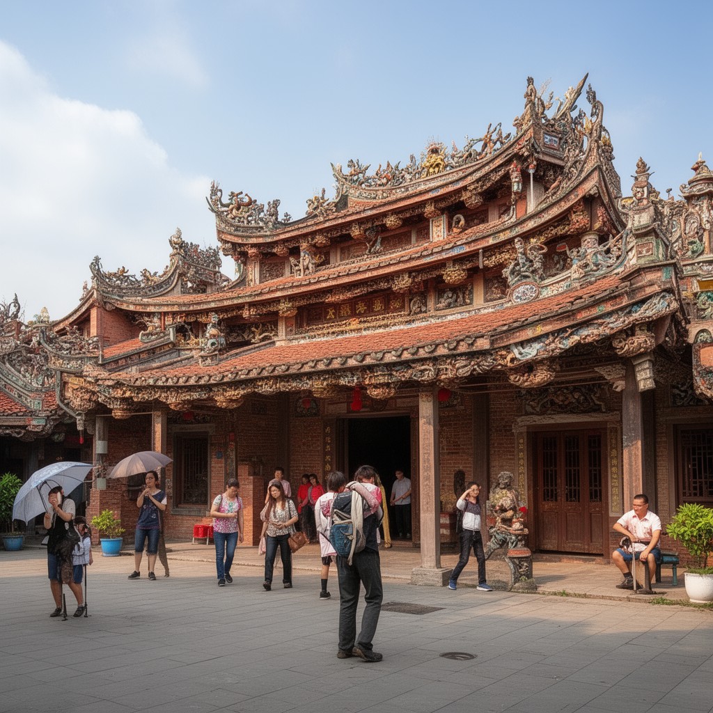 AI-generated illustration of Chen Clan Ancestral Hall