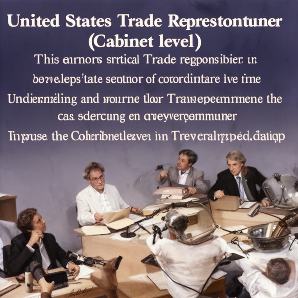 AI-generated illustration of United States Trade Representative (Cabinet-level)