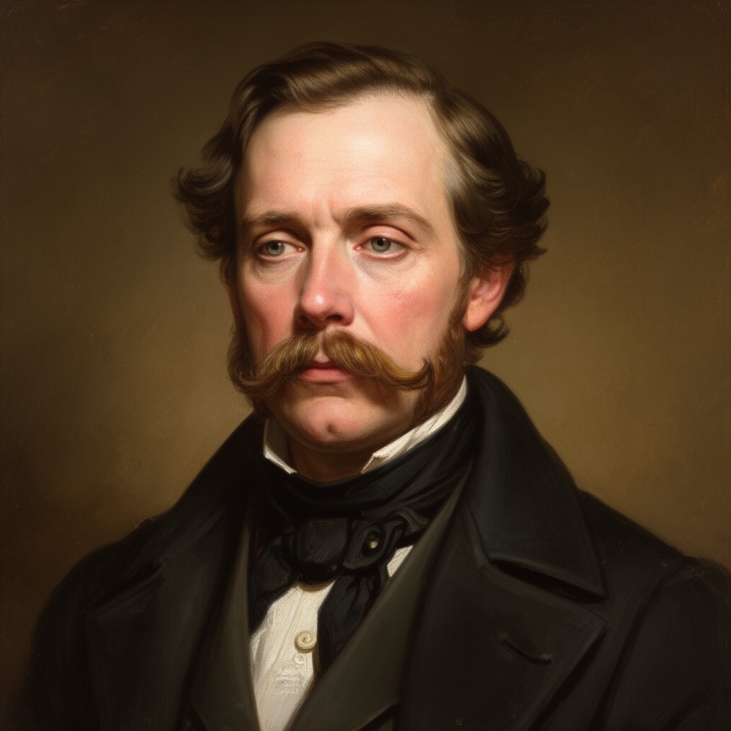 AI-generated illustration of Adam Black