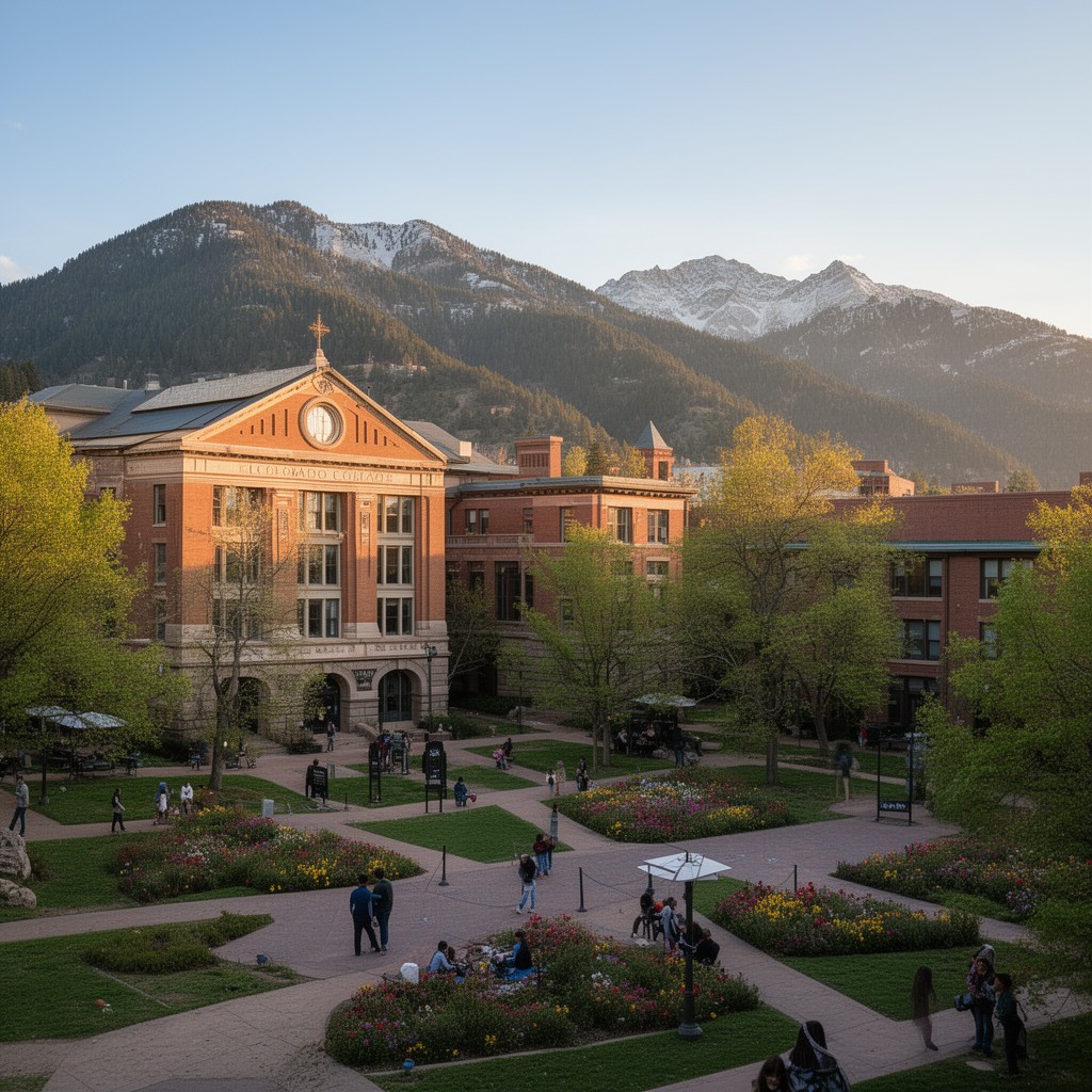 AI-generated illustration of Colorado College