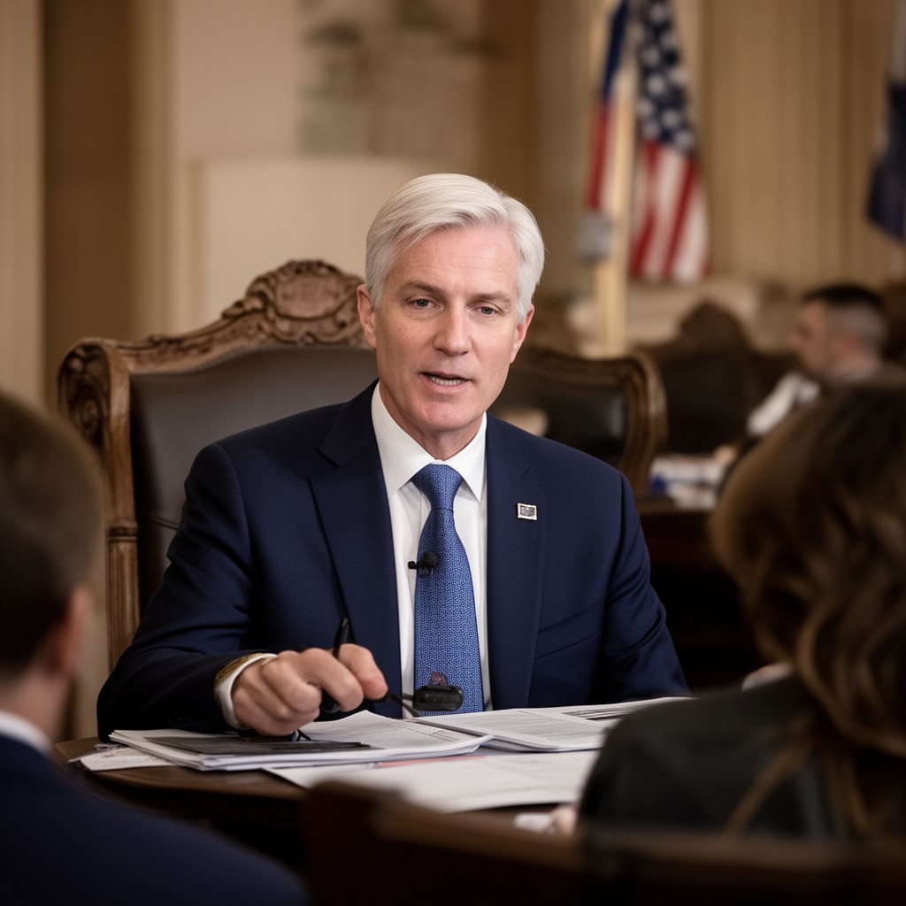 AI-generated illustration of Neil M. Gorsuch