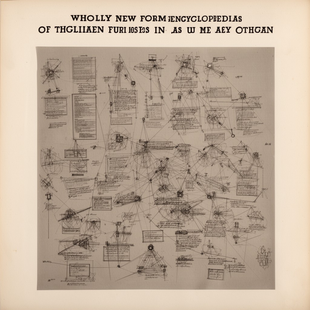 AI-generated illustration of Wholly New Forms of Encyclopedias