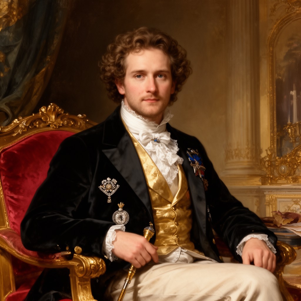 AI-generated illustration of George IV of the United Kingdom
