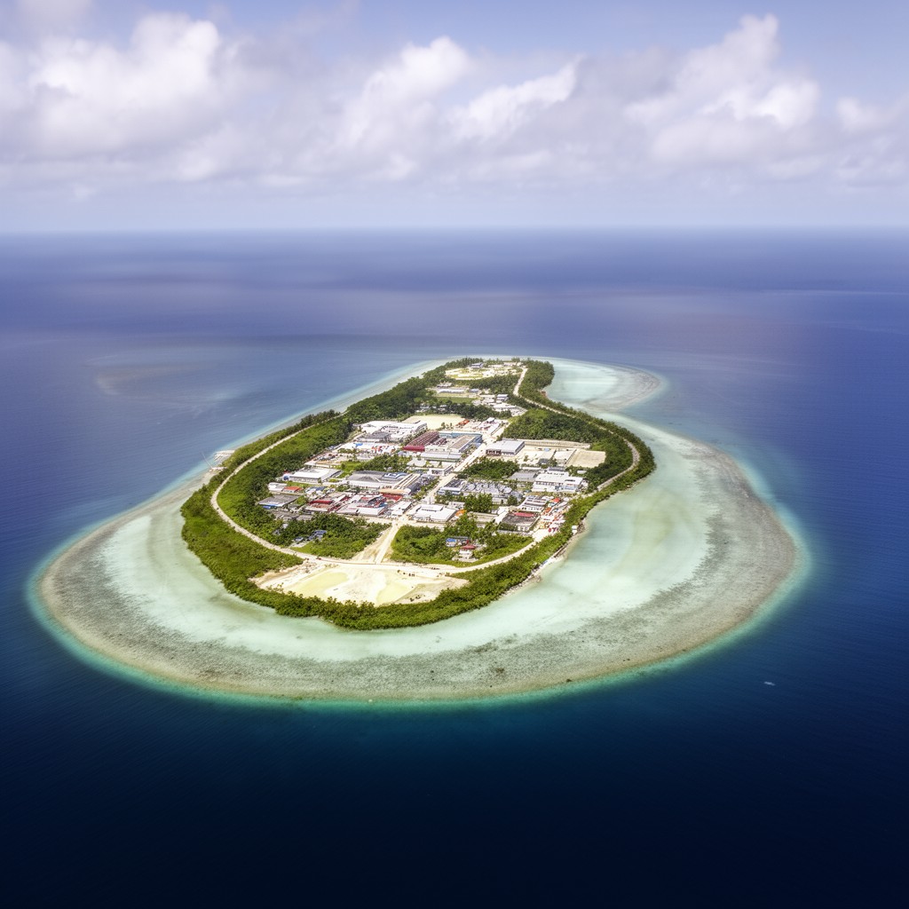 AI-generated illustration of Kwajalein Atoll
