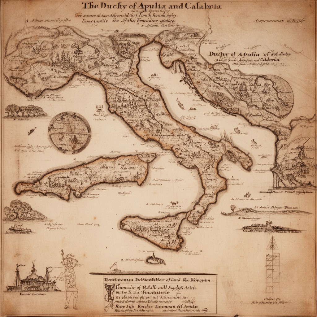 AI-generated illustration of Duchy of Apulia and Calabria