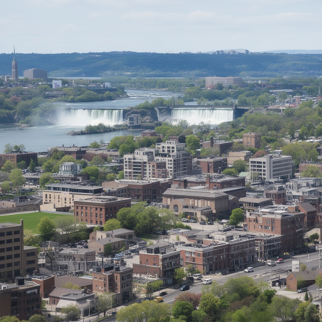 AI-generated illustration of St. Catharines