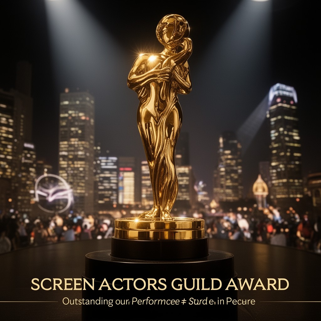 AI-generated illustration of Screen Actors Guild Award for Outstanding Performance by a Cast in a Motion Picture